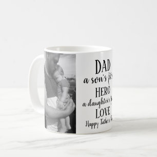 Vatertag Personalisiert 2 Foto Zitat Kaffeetasse