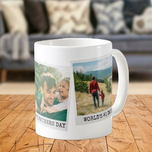 Vatertag Personalisiert 3 FotoCollage Kaffeetasse