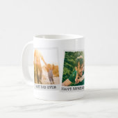 Vatertag Personalisiert 3 FotoCollage Kaffeetasse (Vorderseite Links)
