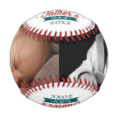 Vatertag Personalisiert Baseball (Vorderseite)