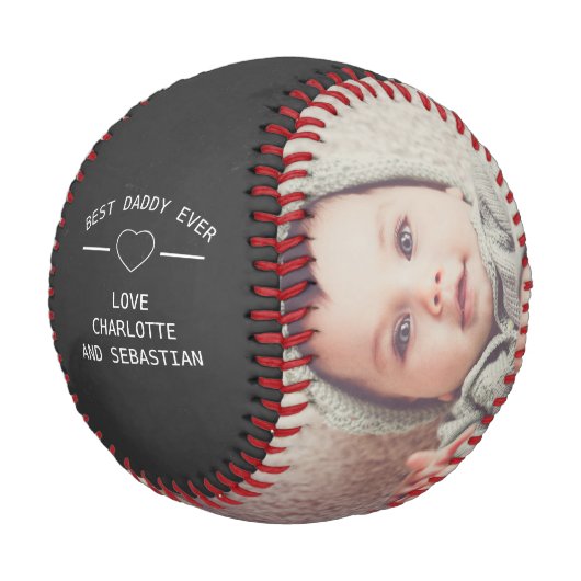 Vatertag Personalisiert Baseball (Schrägansicht)