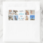 Vatertag | Personalisierte Fotos Rechteckiger Aufkleber (Tasche)