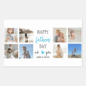 Vatertag | Personalisierte Fotos Rechteckiger Aufkleber (Vorderseite)