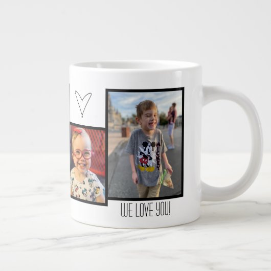 Vatertag Personalisierte Kaffee-Tasse Jumbo-Tasse (Rechts)