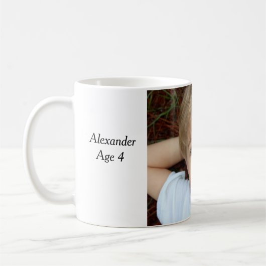 Vatertag personalisierte Kaffeetasse (Links)