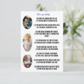 Vatertag personalisierte Karte mit Rhym und Foto (Stehend Vorderseite)