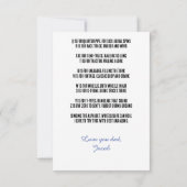 Vatertag personalisierte Karte mit Rhym und Foto (Rückseite)