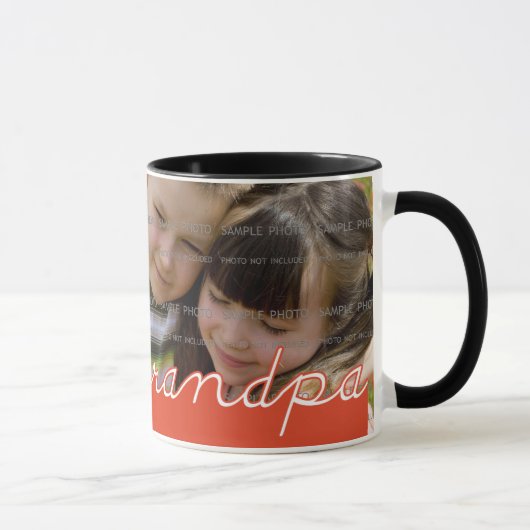 Vatertag Personalisiertes Foto Tasse für Großvater (Rechts)
