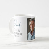 Vatertag Personalisiertes Foto Vater Geschenk Kaff Kaffeetasse (Vorderseite Links)