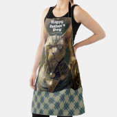 Vatertag Personalisiertes Foto Viking Cat. Schürze (InSitu)