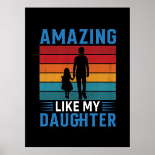 Vatertag Phantastisch wie meine Tochter Poster