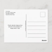 Vatertag PHANTASTISCHER VATER Neuseeland Postkarte (Rückseite)