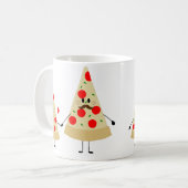 Vatertag Pizza Kaffeetasse (Vorderseite Links)