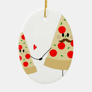 Vatertag Pizza Keramikornament
