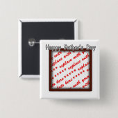 Vatertag Platz braunes Foto Button (Vorne & Hinten)