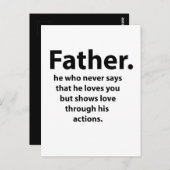 Vatertag Postkarte (Vorne/Hinten)