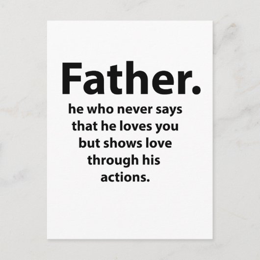 Vatertag Postkarte (Vorderseite)