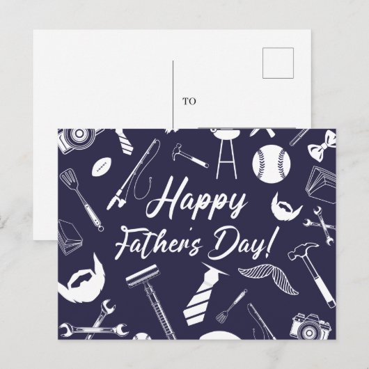 Vatertag Postkarte (Vorne/Hinten)