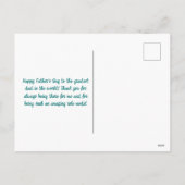 Vatertag Postkarte (Rückseite)