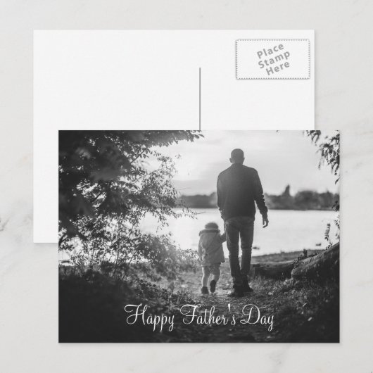 Vatertag Postkarte (Vorne/Hinten)