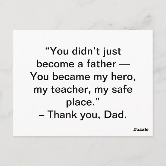 Vatertag Postkarte - Love Vater Moment (Rückseite)