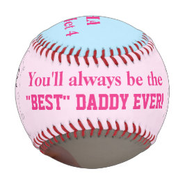 Vatertag Quadruplet Pink Blue Foto Baseball