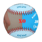 Vatertag Quadruplet Slugger Blue Baseball (Rückseite)