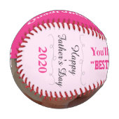 Vatertag Quadruplet Slugger Pink Baseball (Vorderseite Links)