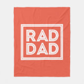 Vatertag - Rad Dad Fleecedecke (Vorderseite)