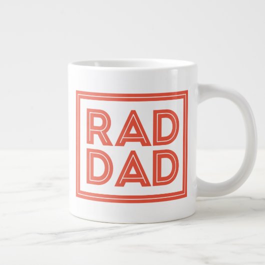 Vatertag - Rad Dad Jumbo-Tasse (Rechts)