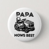 Vatertag Rasentraktor Aufsitzrasenmäher Button (Vorderseite)