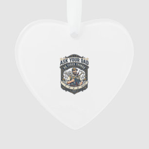 Vatertag Reparatur Papa Shirt Frag Deinen Papa Er Ornament