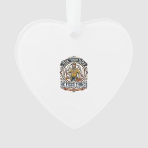 Vatertag Reparatur Papa Shirt Frag Deinen Vater Er Ornament