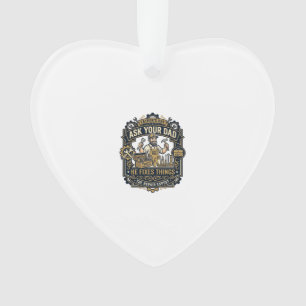 Vatertag Reparatur Papa T-Shirt Frag Deinen Papa E Ornament