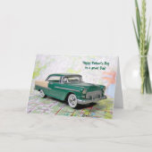 Vatertag Retro Car Karte (Vorderseite)