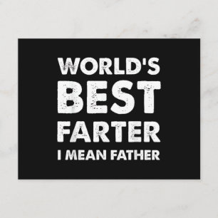 Vatertag Retro Papa Weltbester Furzer Ich meine Begleitkarte