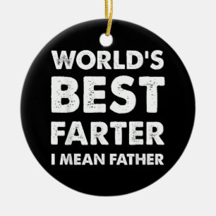 Vatertag Retro Papa Weltbester Furzer Ich meine Keramik Ornament