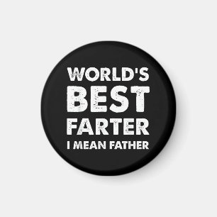 Vatertag Retro Papa Weltbester Furzer Ich meine  Magnet