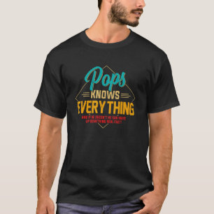 Vatertag Retro-Pop wissen alles Männer T-Shirt