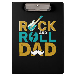Vatertag Rock And Roll Papa Klemmbrett