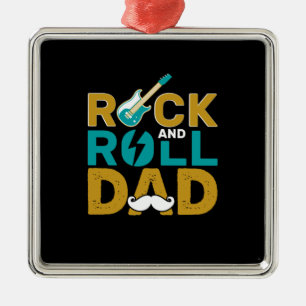 Vatertag Rock and Roll Vater Ornament Aus Metall