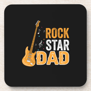Vatertag Rock Star Vater Getränkeuntersetzer