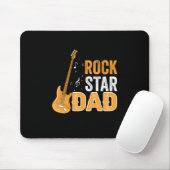 Vatertag Rock Star Vater Mousepad (Mit Mouse)
