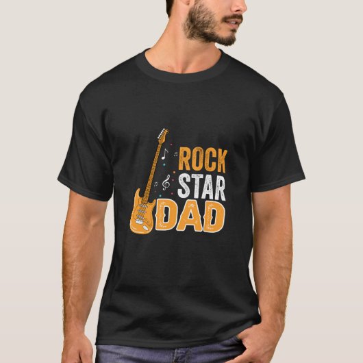 Vatertag Rock Star Vater T-Shirt (Vorderseite)