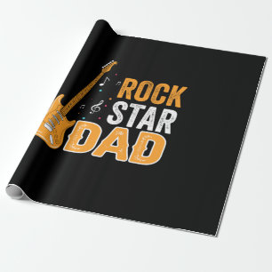 Vatertag Rockstar-Vater Geschenkpapier