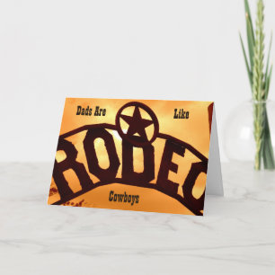 Vatertag Rodeo Cowboy Card Karte