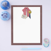 Vatertag Rotes Shirt mit Stalluntergrund Flyer (Einzeln)