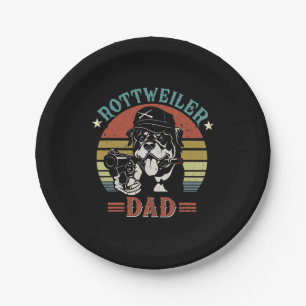 Vatertag Rottweiler Dog Vater Pappteller