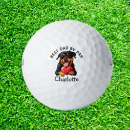 Vatertag Rottweiler Welpe Golfball