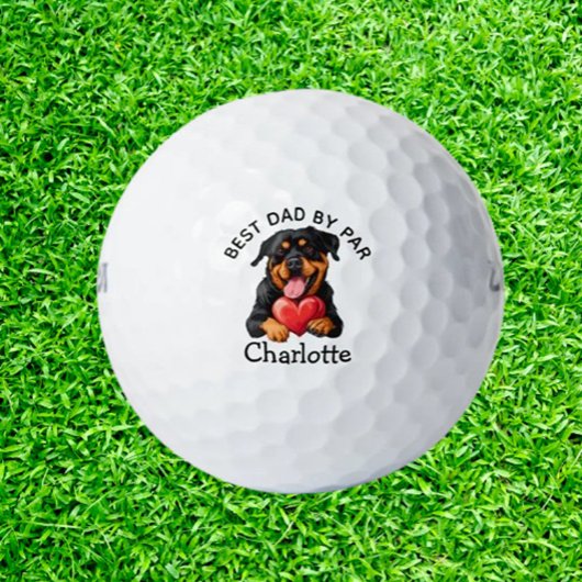 Vatertag Rottweiler Welpe  Golfball